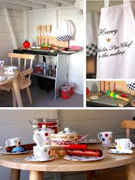 Molded shelves inside allow your child to store play food. The Little House