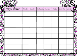 Free Printable Sakura Chore Chart Photo This Photo Was