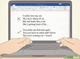 I like to write lyrics once i have a melody and maybe some dummy lyrics to fill space. How To Write Song Lyrics With Pictures Wikihow