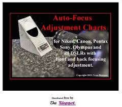 Charts For Auto Focus Check Acknowledged By Pentax Page 2