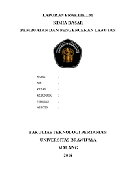 We did not find results for: Laporan Praktikum Kimia Dasar Pembuatan