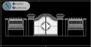 مجموعة بلوكات ابواب و اسوار حائط اوتوكاد Dwg