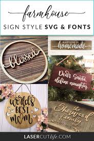 All vectors14 psd0 png/svg16 logos7 icons3 editable0. Farmhouse Sign Style Svg Fonts Laser Cut Life
