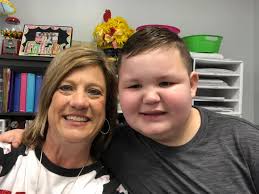 Mason Biggers, a student at TCPC who is battling a brain tumor, re-enrolled  at school today!! Welcome back, Mason!! We've missed you!