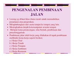 Keselamatan jalan raya dan tingkah laku pengangkutan. Proses Pembinaan Jalan Raya Bawahata