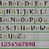 Add names to personalize your cross stitch gifts. 1