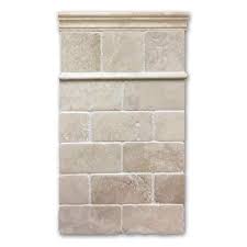 Tuscany 12 x 2 travertine chair rail tile trim in beige. Light Travertine Chair Rail 4x4 Pencil And 3x6 Carmel Stone Imports Palo Alto Monterey Ca