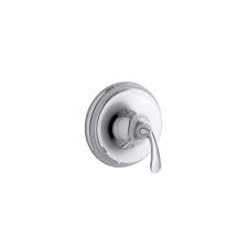 Kohler Forte Rite Temp 1 Handle Wall Mount Tub And Shower Faucet Trim Kit In Polished Chrome Valve Not Included Ts10277 4 Cp The Home Depot