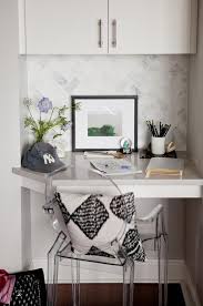 small corner kitchen desk with ghost
