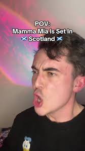 Scottish Mamma Mia?! 👀 🏴󠁧󠁢󠁳󠁣󠁴󠁿 🪩 #abba #fyp #scotland #mammamia  #acceny #scottish #funny #musical #westend #broadway #scotlandtiktok