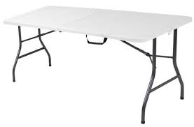 The height of the round table is 16.33inch, which is the perfect height for a coffee table. Cosco 6 Ft Centerfold Folding Table Walmart Canada