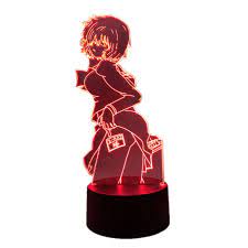 HaoHanJie 3D Night Light Mysterious Girlfriend X Manga Urabe Mikoto Figure  Anime Lamp for Girls Touch 7 Colors/Remote Control 16 Colors Bedroom Decor  Acrylic Led Illusion Lights Kids Gifts - Amazon.com