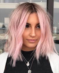 Imagine how fabulous you would look if you had your inverted bob dyed in pink, marine blue, or green! 60 Of The Most Stunning Short Hairstyles On Instagram March 2019 Hair Styles Light Pink Hair Pastel Pink Hair Color