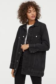 Veste en jeans noir troue republic denim. Long Denim Jacket Denim Blue Ladies H M Us Veste En Jean Noir Longue Veste En Jean Veste En Jean