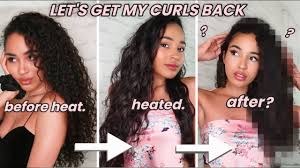 How to get curls back after heat damage. Get My Curls Back With Me After Heat Damage Straight To Curly Giveaway Youtube