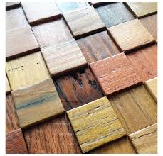 natural wood tile 3d wall pattern