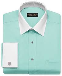 Donald J Trump Dress Shirt Solid Long Sleeve Shirt With White Collar And French Cuff Dress Shirts Men M Mens Shirt Dress Shirt Dress Long Sleeve Shirts