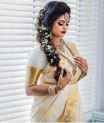 This is a wedding guest hairstyle that looks hard to achieve, but is totally manageable. Jaw Droppingly Pretty Hairstyle Inspo From South Indian Brides Shaadisaga