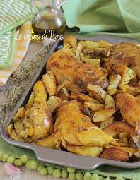 Pollo Arrosto Con Patate Al Forno Croccante Ricetta Della Nonna Pollo Arrosto Pollo E Patate Al Forno Ricette