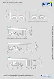 Technische Ansichten Multi Flachdach Doppelcarport Mit Schuppen Doppelcarport Mit Abstellraum Carport Doppelcarport