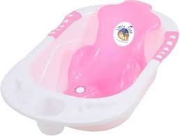 Make sure the water isn't too in this video, a midwife shows you how to bath your baby properly. Little Toto Baby Anti Slip Big Plastic Bathtub With Bath Toddler Seat Sling Bathroom Supplies Non Slip Suction For Bathing Baby Shower Bubble Bath Tub Pink Price In India Buy Little