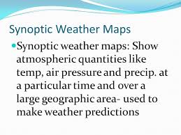 What Is A Synoptic Weather Map Ppt Video Online Download