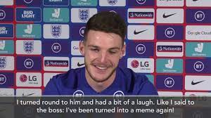 England S Declan Rice I M A Meme Again On Social Media Fame World Cup Qualifiers Harry Kane Youtube