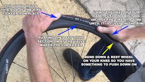 Your rear tire will likely wear at a much higher rate than your front because a majority of your weight is on the back wheel and it's responsible for your acceleration and drive. How To Get Tight Bicycle Tire Back On Rim Road Bike Rider Cycling Site