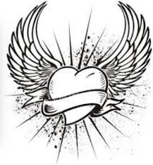 Cœur Avec Des Ailes Dessin Coeur Dessin Tatouage Ailes