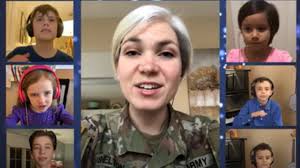 Soldier sings 'Sound of Music' classic with children over video call