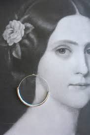 Hoops Atrio Earrings Tile STAINLESS STEEL Portugal Antique Azulejo Wire  Flat Bottom Blue Gold Tiles Lightweight