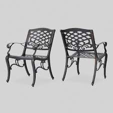 Maybe you would like to learn more about one of these? Sarasota 2pk Cast Aluminum Patio Dining Chairs Christopher Knight Home Target