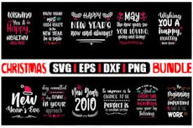 Download Happy New Year Christmas Bundle Graphic By Svg In Design Creative Fabrica PSD Mockup Templates