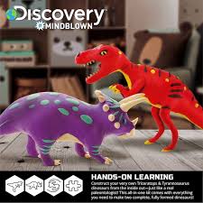 Make sure you always measure the tail so that it is long enough. Discovery Mindblown Diy Clay Triceratops Tyrannosaurus Kit Michaels