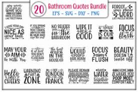 All created by our global community of independent web designers and developers. Bathroom Quotes Design Bundle Grafik Von Graphicsbooth Creative Fabrica