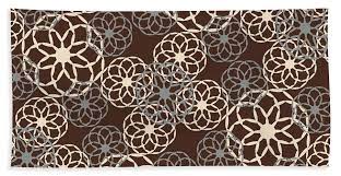 Maybe you would like to learn more about one of these? Brown And Silver Floral Pattern Bath Towel For Sale By Christina Rollo