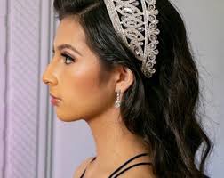 FAST SHIPPING! Silver Sparkling Tiara, Crystal Tiara, Wedding Tiara, Crown,  Princess Tiara, Quinceañera, Sweet 16 Tiara, Bridal Tiara