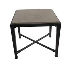 Shop Allen Roth Pardini Square End Table At Lowes Com Patio Side Table End Tables Extruded Aluminum