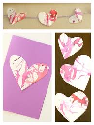 How to splatter paint with a straw. Straw Blown Hearts Valentine S Cards For Kids The Imagination Tree