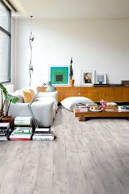 Quick Step Laminate Flooring Impressive Concrete Wood Light Grey Im1861 In A Trendy Living Room Floor Click Her Tidy House Interior Flooring Inspiration