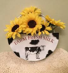 Cow Wall Decor Farmhome Cow Lover Utensil Holder Housewarming Etsy In 2020 Cow Wall Decor Cow Kitchen Decor Sunflower Decor