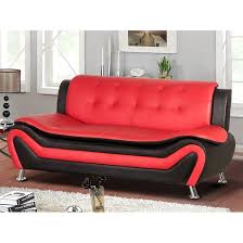 Your red black sofa stock images are ready. Jasmine Faux Leather Living Room Sofa On Sale Overstock 27564762