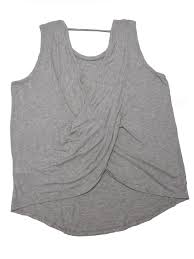 Active Life Womens Open Back Draped Activewear Tank Top Toasted Brown Heather Ebay Zyia active tanks zyia vented open back tank product review: active life womens open back draped