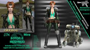 Find mira pictures and mira photos on desktop nexus. Star Wars Kotor Mira And T3 Meshmod Pack By Jormunartserpent On Deviantart