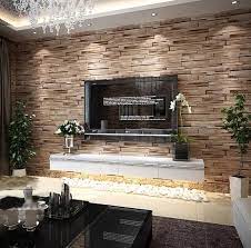 Pvc Wood Stone Brick Wallpaper 3d Modern Wall Paper Luxury Classic Vintage Wallpaper Living Room Ba Wallpaper Living Room Faux Brick Walls Brick Wall Wallpaper