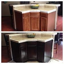 stained kitchen cabinets, staining