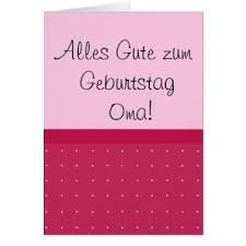 Alles Gute Zum Geburtstag Oma Card Zazzle Com Printing Double Sided Birthday Cards Custom Greeting Cards