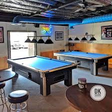 Finished Refelting The 2 9 Foot Global Pool Tables At The Pen I Did Em 5 Years Ago And I Think They Held Up Pretty Well Pool Table Man Cave Home Bar Man Cave