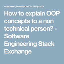 how to explain oop concepts a non technical person software engineering stack exchange agile methods business analysis example of executive summary for industrial training report