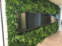 Artificial ivy leaf mat wall panels. Artificial Green Wall Panel With Variegated Foliage Ivy Palms Grasses Greenplantwalls Co Uk